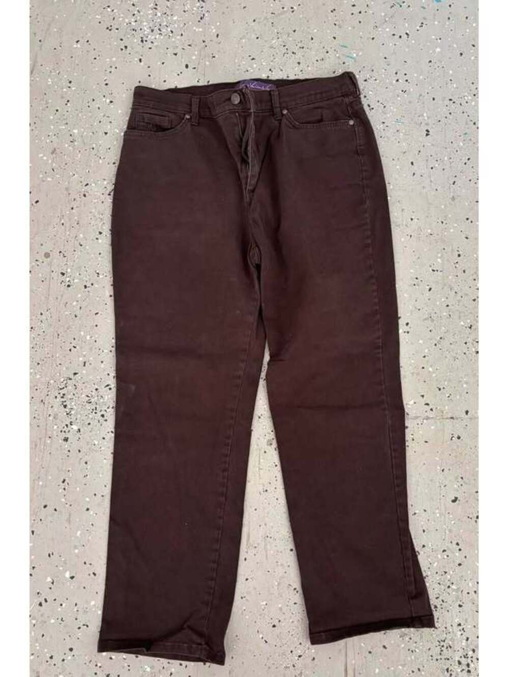 Gloria Vanderbilt Brown Jeans 14 short